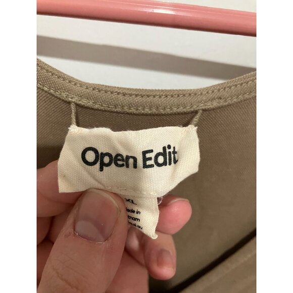 Open Edit Women's Wear Two Ways Knit Midi Dress, Olive Dusk, Size XL - Picture 3 of 4